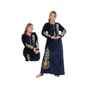 قميص حريمى تطريز 1004 ازرق